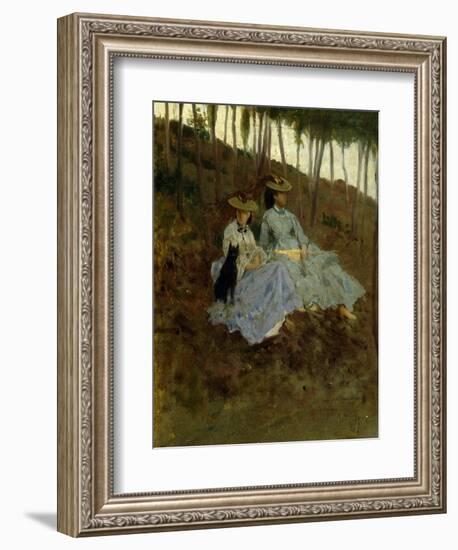 Ladies in Countryside-Tito Conti-Framed Giclee Print