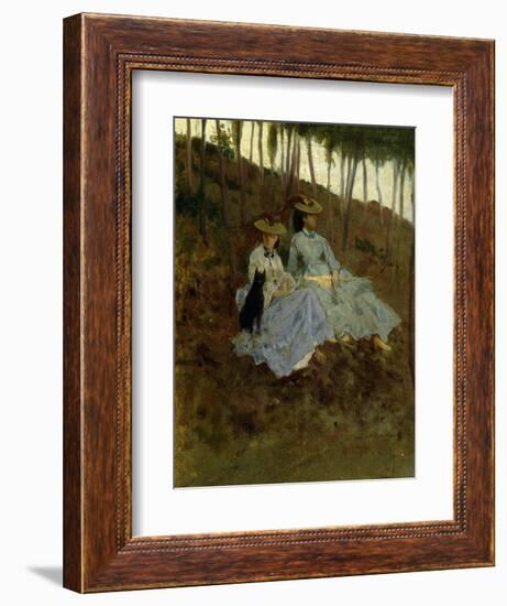 Ladies in Countryside-Tito Conti-Framed Giclee Print