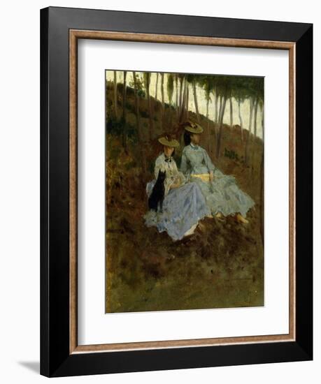 Ladies in Countryside-Tito Conti-Framed Giclee Print