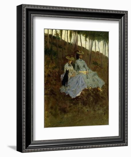 Ladies in Countryside-Tito Conti-Framed Giclee Print