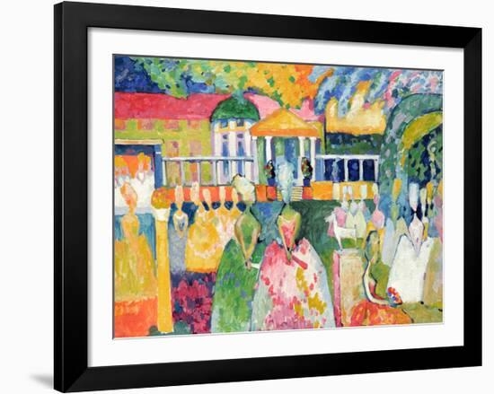 Ladies in Crinolines, 1909-Wassily Kandinsky-Framed Giclee Print