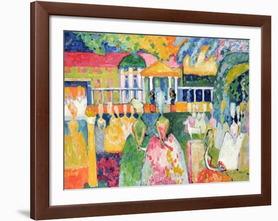 Ladies in Crinolines, 1909-Wassily Kandinsky-Framed Giclee Print