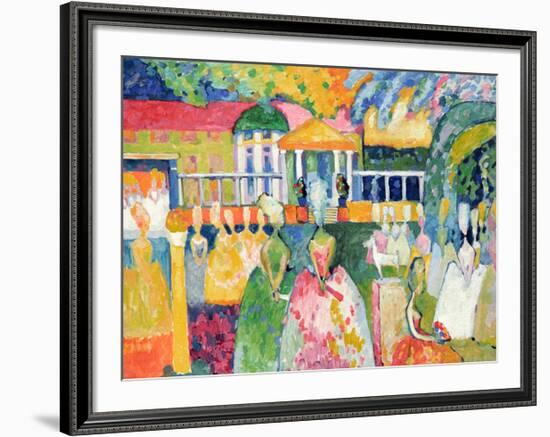 Ladies in Crinolines, 1909-Wassily Kandinsky-Framed Giclee Print