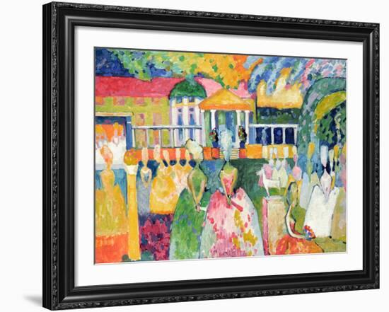 Ladies in Crinolines, 1909-Wassily Kandinsky-Framed Giclee Print