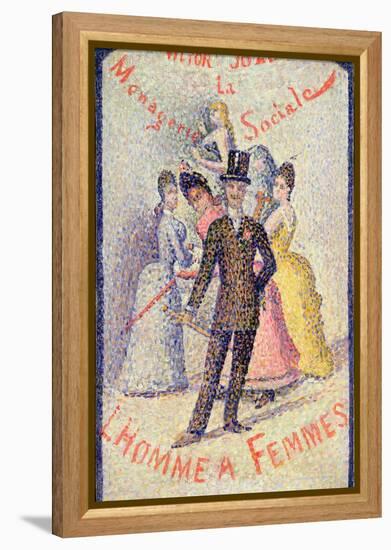 Ladies Man (Oil on Panel)-Georges Pierre Seurat-Framed Premier Image Canvas