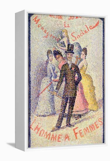 Ladies Man (Oil on Panel)-Georges Pierre Seurat-Framed Premier Image Canvas