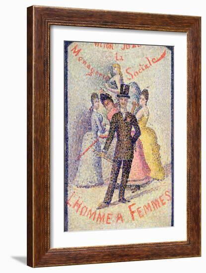 Ladies Man (Oil on Panel)-Georges Pierre Seurat-Framed Giclee Print