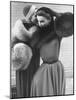 Ladies Modeling Tie on Collars and Matching Barrel Muffs Made of Natural Fox Skin-Gordon Parks-Mounted Photographic Print