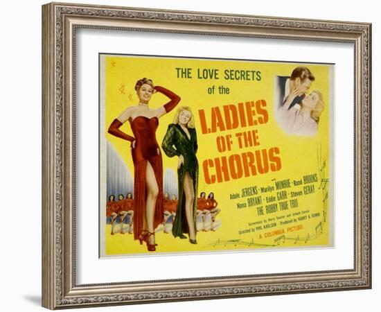 Ladies of the Chorus, Adele Jergens, Marilyn Monroe, 1948-null-Framed Art Print