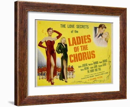 Ladies of the Chorus, Adele Jergens, Marilyn Monroe, 1948-null-Framed Art Print