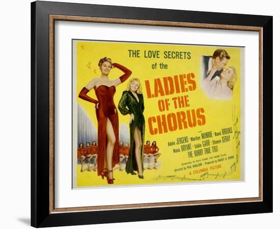 Ladies of the Chorus, Adele Jergens, Marilyn Monroe, 1948-null-Framed Art Print