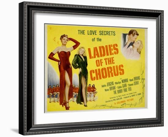 Ladies of the Chorus, Adele Jergens, Marilyn Monroe, 1948-null-Framed Art Print