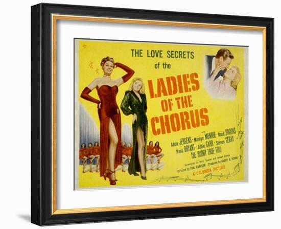 Ladies of the Chorus, Adele Jergens, Marilyn Monroe, 1948-null-Framed Art Print