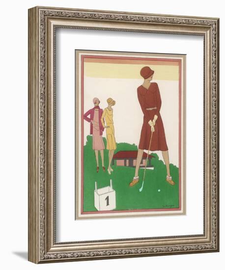 Ladies on a Golf Course-Berlinger-Framed Photographic Print