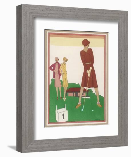 Ladies on a Golf Course-Berlinger-Framed Photographic Print