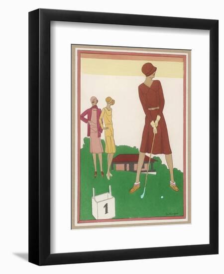 Ladies on a Golf Course-Berlinger-Framed Photographic Print