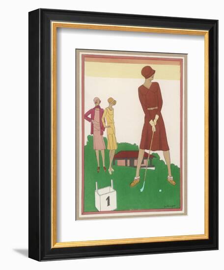 Ladies on a Golf Course-Berlinger-Framed Photographic Print