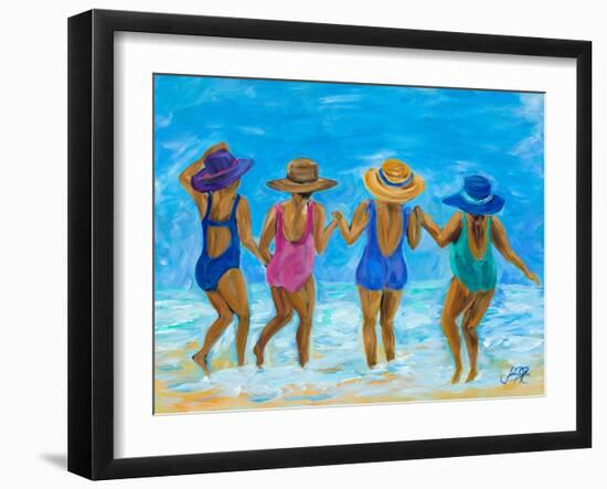 Ladies on the Beach I-Julie DeRice-Framed Art Print
