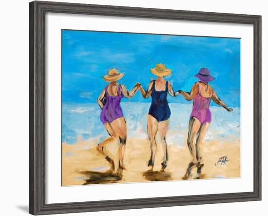 Ladies on the Beach II-Julie DeRice-Framed Art Print