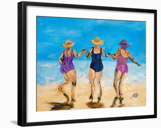 Ladies on the Beach II-Julie DeRice-Framed Art Print