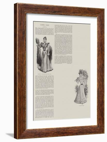 Ladies' Page-null-Framed Giclee Print