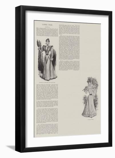 Ladies' Page-null-Framed Giclee Print