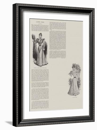 Ladies' Page-null-Framed Giclee Print