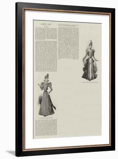 Ladies' Page-null-Framed Giclee Print