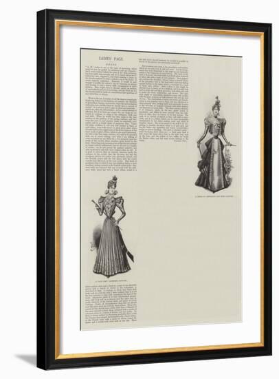 Ladies' Page-null-Framed Giclee Print