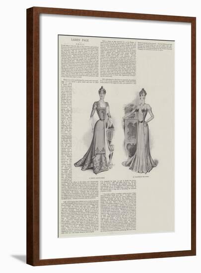 Ladies' Page-null-Framed Giclee Print