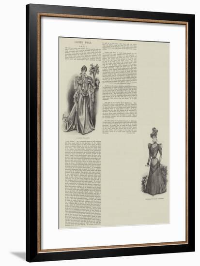 Ladies' Page-null-Framed Giclee Print