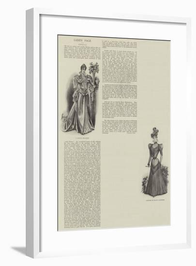 Ladies' Page-null-Framed Giclee Print