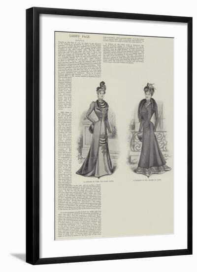 Ladies' Page-null-Framed Giclee Print