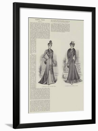 Ladies' Page-null-Framed Giclee Print