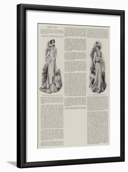 Ladies' Page-null-Framed Giclee Print