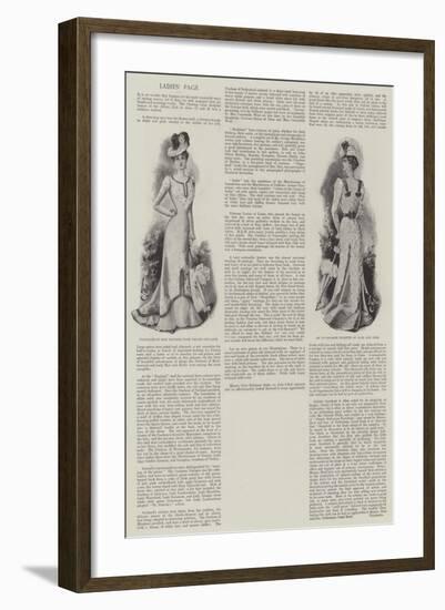 Ladies' Page-null-Framed Giclee Print