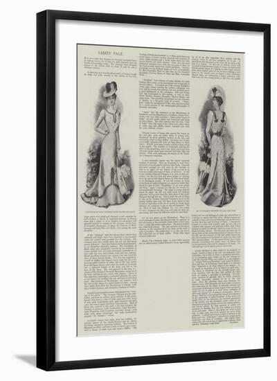 Ladies' Page-null-Framed Giclee Print