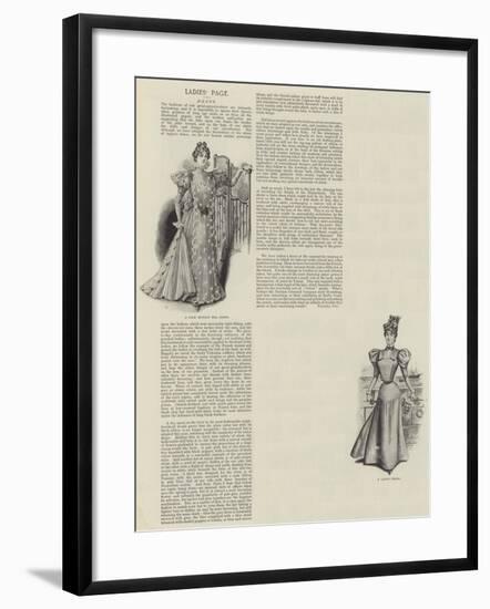 Ladies' Page-null-Framed Giclee Print