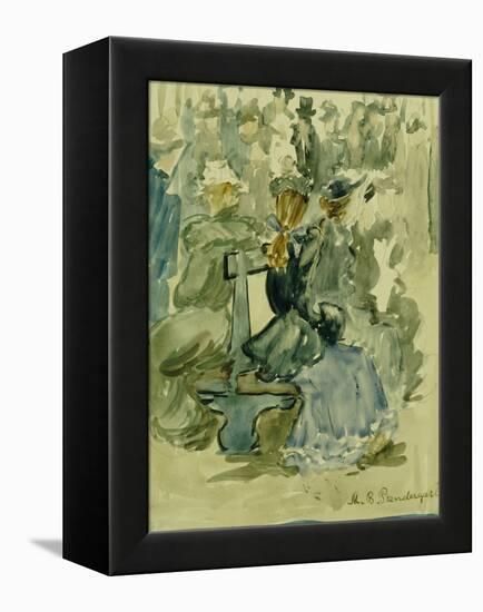 Ladies Seated on a Bench-Maurice Brazil Prendergast-Framed Premier Image Canvas