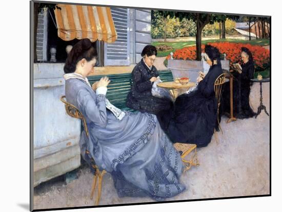 Ladies Sewing, 1848-Gustave Caillebotte-Mounted Photo