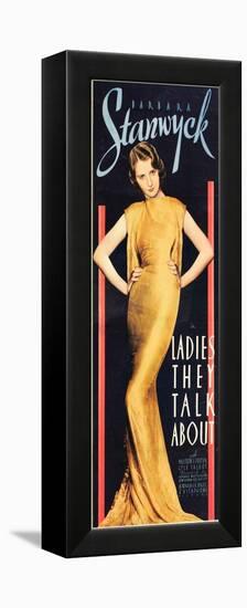 LADIES THEY TALK ABOUT, Barbara Stanwyck, 1933.-null-Framed Stretched Canvas