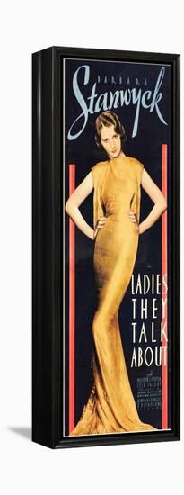 LADIES THEY TALK ABOUT, Barbara Stanwyck, 1933.-null-Framed Stretched Canvas