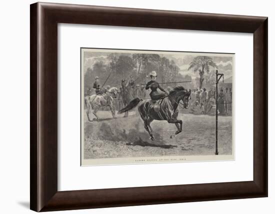 Ladies Tilting at the Ring, India-null-Framed Giclee Print