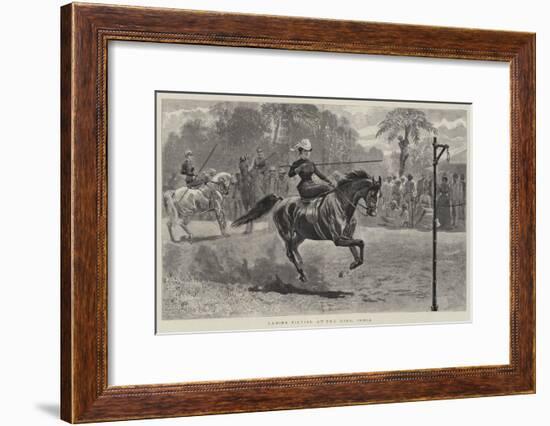 Ladies Tilting at the Ring, India-null-Framed Giclee Print