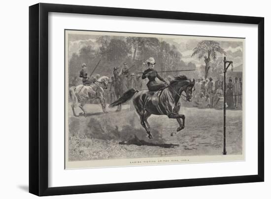 Ladies Tilting at the Ring, India-null-Framed Giclee Print