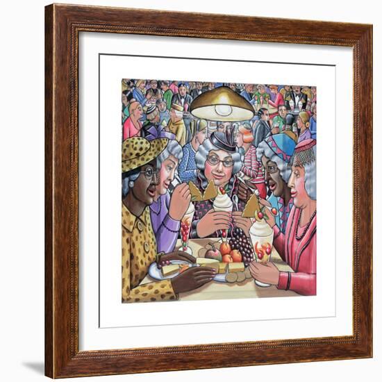 Ladies who lunch, 2009-PJ Crook-Framed Giclee Print