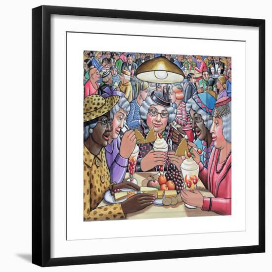 Ladies who lunch, 2009-PJ Crook-Framed Giclee Print