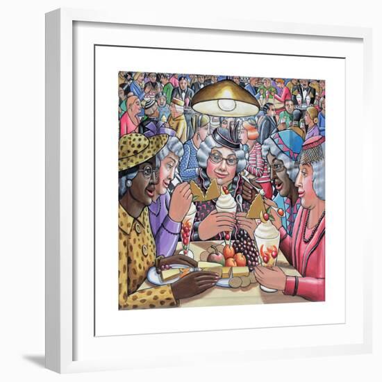 Ladies who lunch, 2009-PJ Crook-Framed Giclee Print