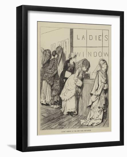 Ladies' Window at the New York Post-Office-Arthur Boyd Houghton-Framed Giclee Print