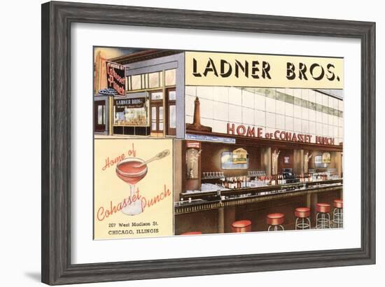 Ladner Brothers Bar, Chicago, Illinois-null-Framed Art Print